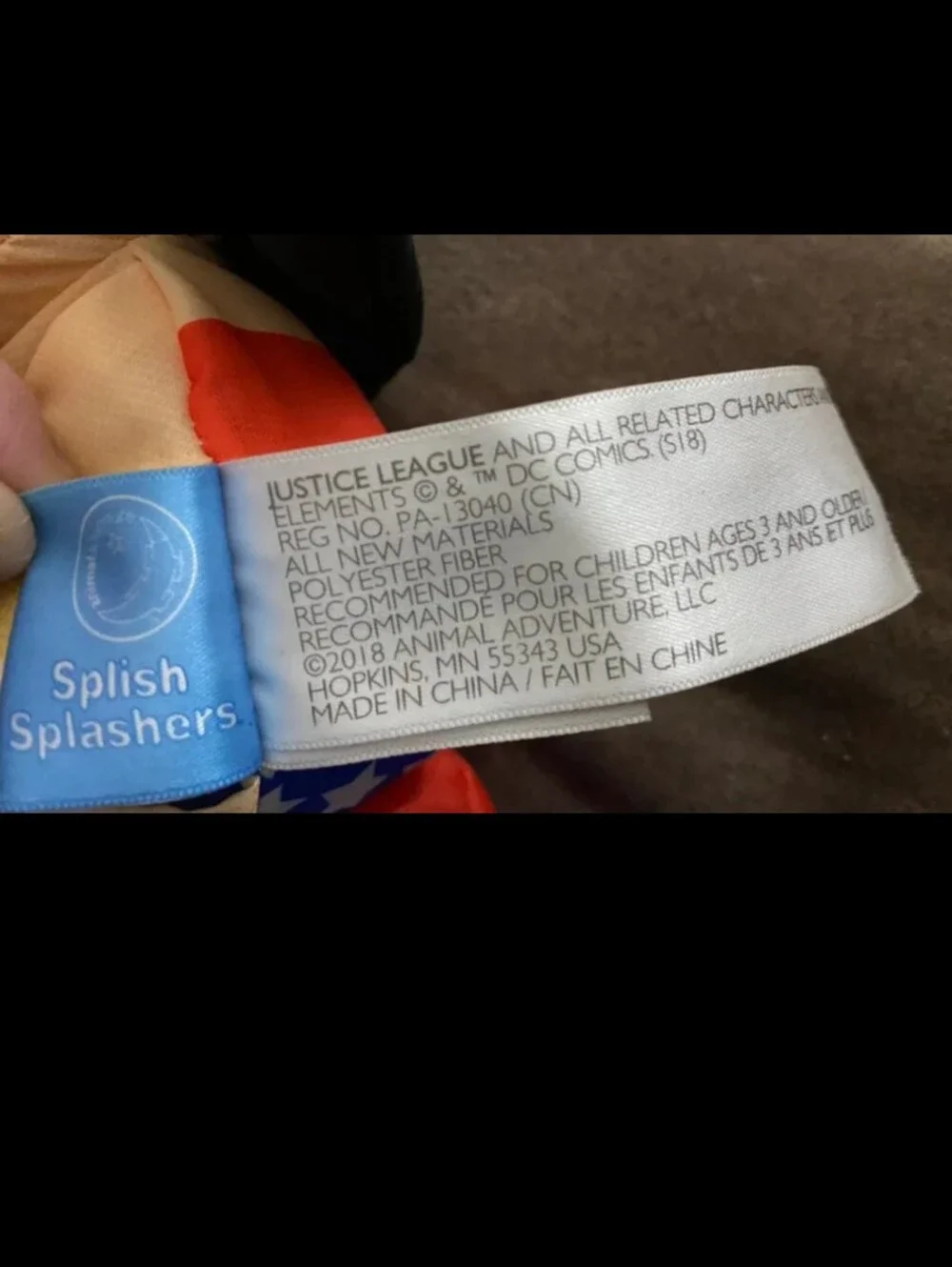 Wonder Woman Splish Splashers Plush.
